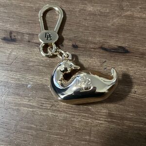Dooney & Bourke Shiny Gold Duck Keychain